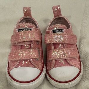 Converse Kids Sparkly Pink Sneakers